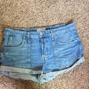 We The Free Light Blue Jean Shorts